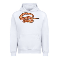 White Copperhead Snake Illustrations Urban Hoodie - LillyAllenDesigns