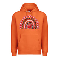 Carrot valentine's day rainbow with heart Premium Hoodie - AdoDesignShop