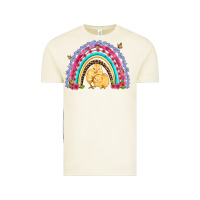 Vintage Arctic easter flowers and butterfly with chicks rainbow Vintage Tee - Artiststas
