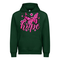 Forest Green hope breast cancer butterfly Urban Hoodie - Jasminsmagicworld