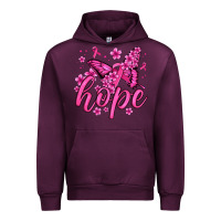 Mauve Wine hope breast cancer butterfly Urban Hoodie - Jasminsmagicworld