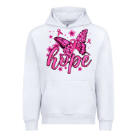 White hope breast cancer butterfly Urban Hoodie - Jasminsmagicworld
