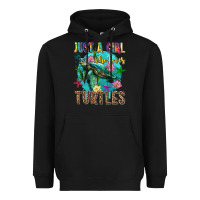 Black just a girl who loves turtles Heavyweight Hoodie - texasbilliewilder
