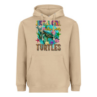 Mushroom just a girl who loves turtles Heavyweight Hoodie - texasbilliewilder