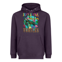 Plum just a girl who loves turtles Heavyweight Hoodie - texasbilliewilder