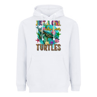 White just a girl who loves turtles Heavyweight Hoodie - texasbilliewilder