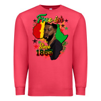 Cardinal free ish since 1865 black man Premium Sweatshirt - HRA Design Shop