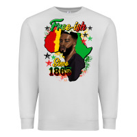 Dove Grey free ish since 1865 black man Premium Sweatshirt - HRA Design Shop