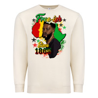 Sandshell free ish since 1865 black man Premium Sweatshirt - HRA Design Shop