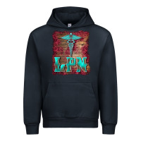Navy licensed practical nurse medical symbol  background Urban Hoodie - BarkalooDesign