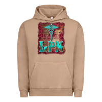 Licensed Practical Nurse Medical Symbol  Background Urban Hoodie | Teevron