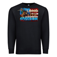 Black Long live freedom 4th of july Premium Sweatshirt - Neo Western