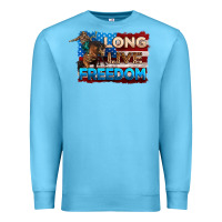 Ocean Blue Long live freedom 4th of july Premium Sweatshirt - Neo Western