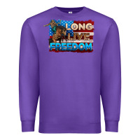 Purple Long live freedom 4th of july Premium Sweatshirt - Neo Western