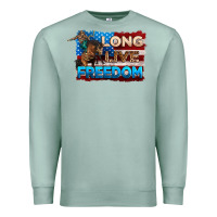 Seafoam Long live freedom 4th of july Premium Sweatshirt - Neo Western