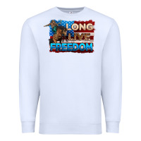White Long live freedom 4th of july Premium Sweatshirt - Neo Western