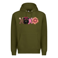 Army Green xoxo belted galloway Premium Hoodie - AdoDesignShop