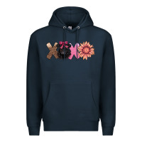 Navy xoxo belted galloway Premium Hoodie - AdoDesignShop