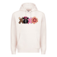 Pale Pink xoxo belted galloway Premium Hoodie - AdoDesignShop