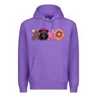 Purple xoxo belted galloway Premium Hoodie - AdoDesignShop