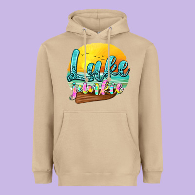 Lake Junkie Heavyweight Hoodie Designed By Texasbilliewilder