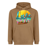 Toasted Coconut lake junkie Heavyweight Hoodie - texasbilliewilder