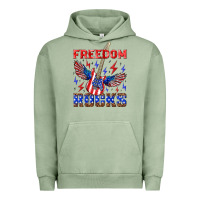 Pigment Oil Green freedom rocks Urban Hoodie - NancyCooperArtShop
