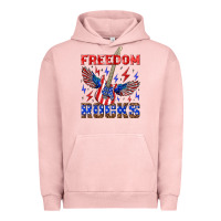 Pigment Salmon freedom rocks Urban Hoodie - NancyCooperArtShop