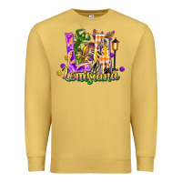 Antique Gold louisiana la mardi gras Premium Sweatshirt - FaDigitalArtStudio