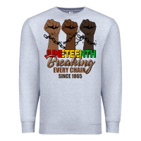 Heather Grey breaking every chain since 1865 Premium Sweatshirt - HRA Design Shop