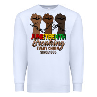 White breaking every chain since 1865 Premium Sweatshirt - HRA Design Shop