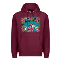 Burgundy v.drose glitter cowhide Premium Hoodie - AdoDesignShop