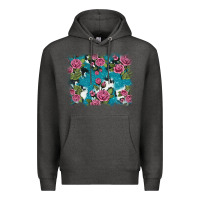 Charcoal Heather v.drose glitter cowhide Premium Hoodie - AdoDesignShop