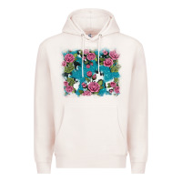 Pale Pink v.drose glitter cowhide Premium Hoodie - AdoDesignShop