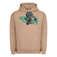 Pigment Burro Sea Seal Face Illustrations Urban Hoodie - LillyAllenDesigns