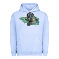 Pigment Grape Ice Sea Seal Face Illustrations Urban Hoodie - LillyAllenDesigns