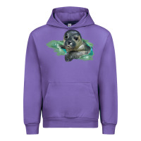 Tulip Sea Seal Face Illustrations Urban Hoodie - LillyAllenDesigns