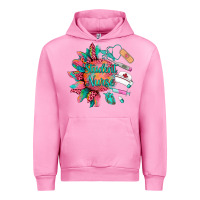 Fuchsia Pink western student nurse medical instruments Urban Hoodie - BarkalooDesign
