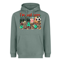 Sage i'm just here for the snacks soccer Heavyweight Hoodie - Zillion Design Studio