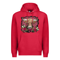 Cardinal v.d. cow and roses Premium Hoodie - AdoDesignShop