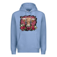 Colony Blue v.d. cow and roses Premium Hoodie - AdoDesignShop