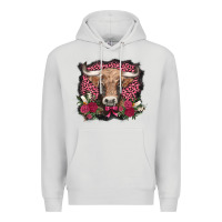 Dove Grey v.d. cow and roses Premium Hoodie - AdoDesignShop