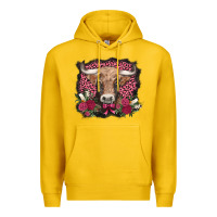 Lemon v.d. cow and roses Premium Hoodie - AdoDesignShop