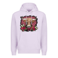 Lilac v.d. cow and roses Premium Hoodie - AdoDesignShop