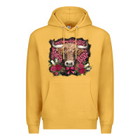 Mustard v.d. cow and roses Premium Hoodie - AdoDesignShop