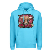 Ocean Blue v.d. cow and roses Premium Hoodie - AdoDesignShop
