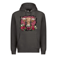 Smoke v.d. cow and roses Premium Hoodie - AdoDesignShop