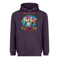 Plum just a girl who loves turtles Heavyweight Hoodie - texasbilliewilder