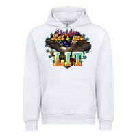 White lets get lit america eagle Urban Hoodie - NancyCooperArtShop