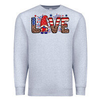 Heather Grey Love gnome Premium Sweatshirt - Neo Western